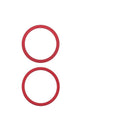 Aro de cámara trasera rojo para iPhone 11, 12 o 12 Mini, repuesto para reparación.