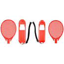 Dos raquetas de tenis rojas para Nintendo Switch Joy-Con, accesorio ideal para Mario Tennis Aces.
