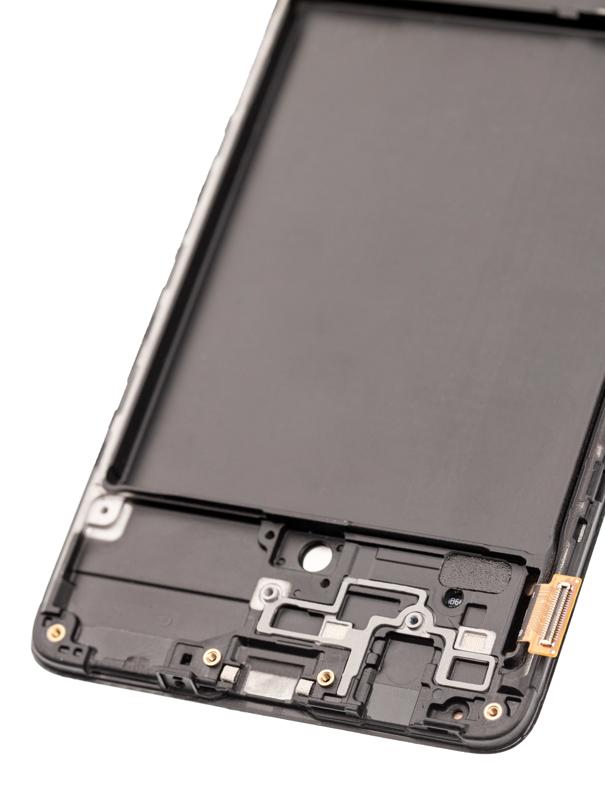 Pantalla LCD con marco para Samsung Galaxy A71 (A715 / 2020) sin sensor de huellas dactilares