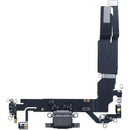 Puerto de carga original con cable flex y placa iPhone 16 (EU / UK/ CA) (Negro)