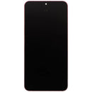 Pantalla soft OLED coral red para Samsung Galaxy S25 Plus 5G (S936) con marco, ideal para reparación de display roto.