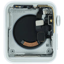Carcasa de aluminio plateado para Apple Watch Series 3 Cellular 42mm, repuesto OEM A1861/A1891/A1892.