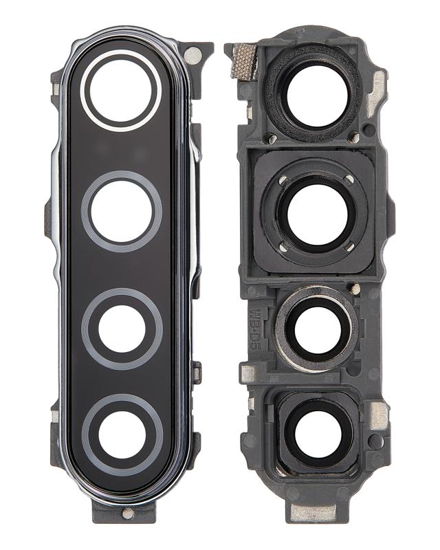 Lente de camara trasera con soporte para Xiaomi Redmi Note 8 (Moonlight White)
