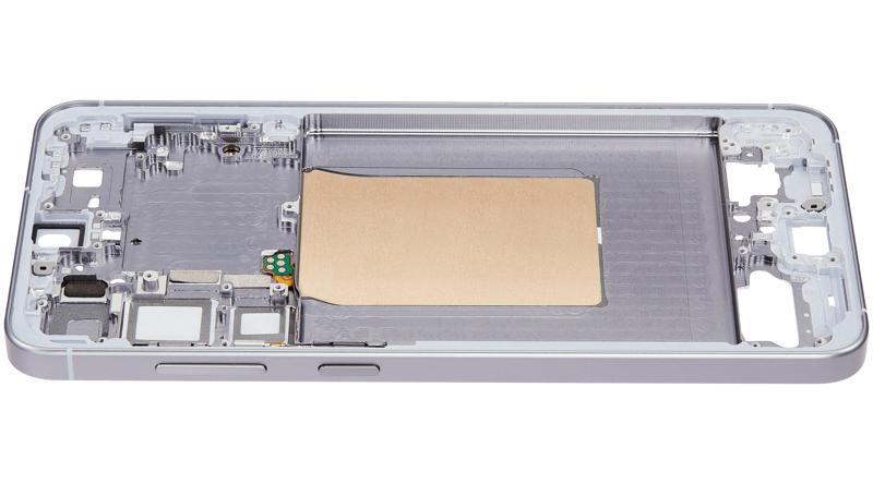 Compra el chasis intermedio Silver Shadow para Samsung Galaxy S25 Plus 5G en Guatemala, ideal para reparaciones y mayoristas.