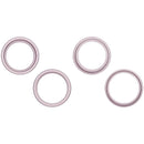 Aros de bisel rosa para cámara trasera de iPhone 15/15 Plus (A2846, A3089), paquete de 10, repuesto Apple.