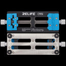 El fixture multifuncional Relife TF5 es ideal para reparaciones de placa base de teléfonos y chips CPU en Guatemala.