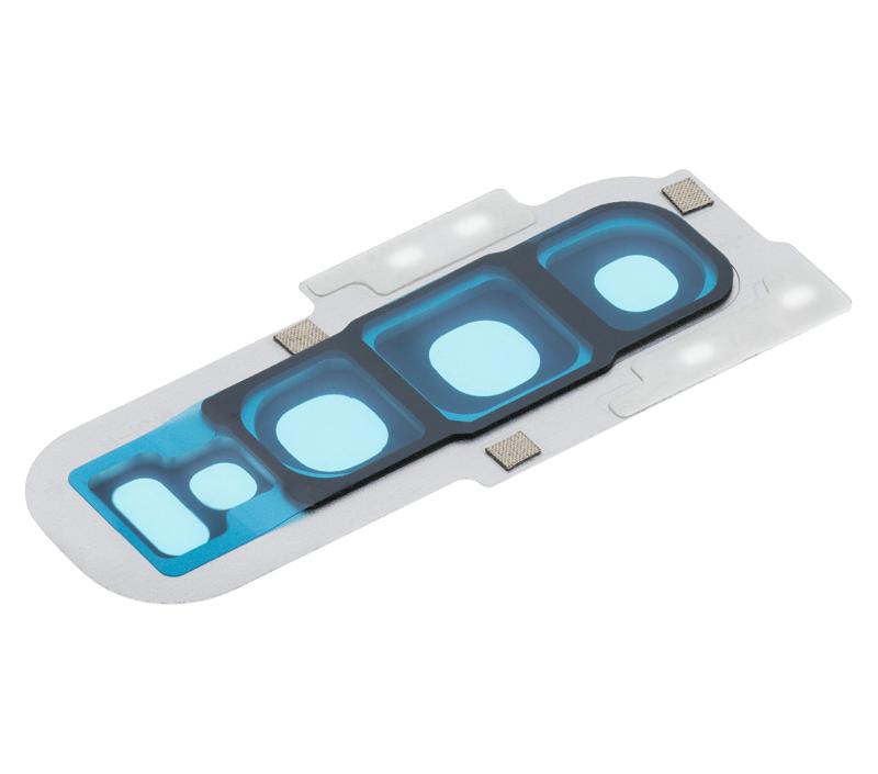 Lente de camara trasera con aro para Samsung Galaxy S10 (Blanco Prisma)