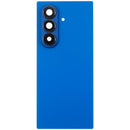 Tapa trasera azul sombra para Samsung Galaxy Z Fold 7 (F966) con lente de cámara, pieza de repuesto.