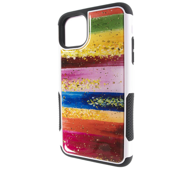 Encuentra la mejor funda 3 en 1 para iPhone 11 Pro Max en Guatemala, estilo 26, con protección PC dura y interior TPU suave.