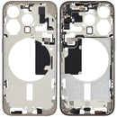 Chasis central con boton de encendido y volumen iPhone 15 Pro (International Version) (Natural Titanium)