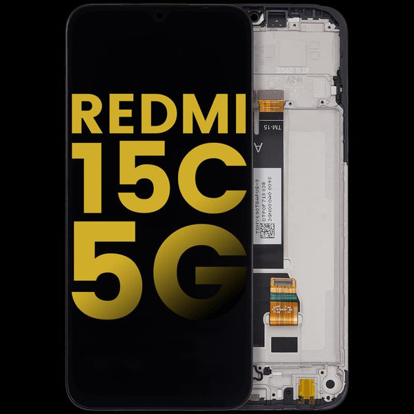 Reparación de pantalla con marco para Xiaomi Redmi 15C 5G en Guatemala.