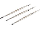 Set de 3 puntas de cautín Relife RL-C210 (I, S, K) para soldadura electrónica.