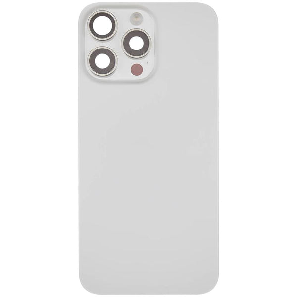 Compra la tapa trasera con placa de acero, carga NFC inalámbrica, MagSafe imán y linterna para iPhone 15 Pro Max en Guatemala.