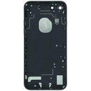 Tapa trasera usada iPhone 7 Jet Black A1660, A1778, A1779. Carcasa de repuesto Apple para reparación.