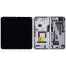 Pantalla OLED interna refurbished Google Pixel 10 Pro Fold, color Moonstone, con marco para reparación.
