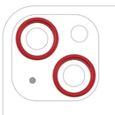Anillos protectores de cámara trasera para iPhone 13 y 13 Mini, rojos, 10 unidades, para modelos A2482, A2628.