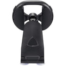 Volante de carreras ergonómico negro para Nintendo Switch 2 Joy-Con, con base antideslizante para una experiencia inmersiva.