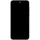 Pantalla incell azul marino con marco para Samsung Galaxy A55 (A556), ideal para reparación de display o pantalla rota.