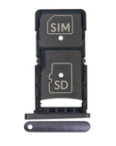 Bandeja SIM negra para Motorola Droid Turbo 2 (XT1585, XT1580, XT1581) repuesto de pieza.