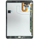 Pantalla Service Pack negra para Samsung Galaxy Tab S3 T820 con marco, ideal para reparación de display LCD.