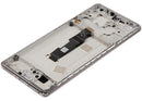 Pantalla refurbished Sand Gold para Xiaomi Redmi Note 14 Pro 4G con marco, lista para reparación.