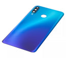 Tapa trasera azul pavoreal para Huawei P30 Lite/Nova 4E, sin logo, con lente de cámara.