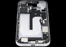 Chasis de marco medio con puerto de carga flex y pequenas piezas iPhone 16 (US Version) (White)