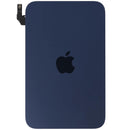 Tapa trasera azul oscuro usada para iPhone 17 Pro Max con MagSafe y NFC, ideal para reparación de vidrio trasero.