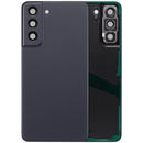 Tapa trasera de repuesto para Samsung Galaxy S21 FE 5G en color grafito, sin logo, calidad Aftermarket Plus.