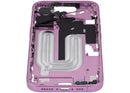 Chasis medio rosa A3081 para iPhone 16 US con botones de encendido y volumen, repuesto de reparación.