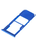 Encuentra la bandeja SIM en color azul para Samsung Galaxy A70 (A705 / 2019) en Guatemala, reparaciones garantizadas y en talleres especializados.
