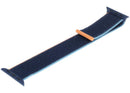Correa Sport Loop Nike azul marino para Apple Watch 40mm, diseño transpirable y ajustable.