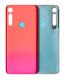 Tapa trasera de cristal para Motorola Moto G8 Play XT2015 en color rojo magenta, pieza de repuesto.
