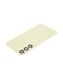 Compra la tapa trasera con lente de cámara Samsung Galaxy A55 5G (A556 / 2024) (Sin logo) en Guatemala para tu reparación Samsung, disponible en amarillo y de calidad Aftermarket Plus.