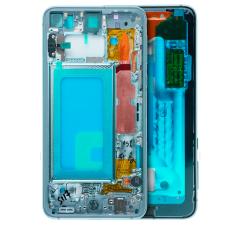 Encuentra el marco medio carcasa para Samsung Galaxy S10E (con piezas pequeñas) en verde prisma en Guatemala.