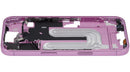 Chasis medio rosa A3081 para iPhone 16 US con botones de encendido y volumen, repuesto de reparación.