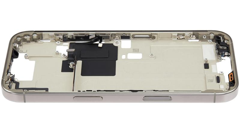 Encuentra el chasis central con botones para iPhone 16 Pro en Guatemala, en talleres especializados en reparaciones de iPhone.