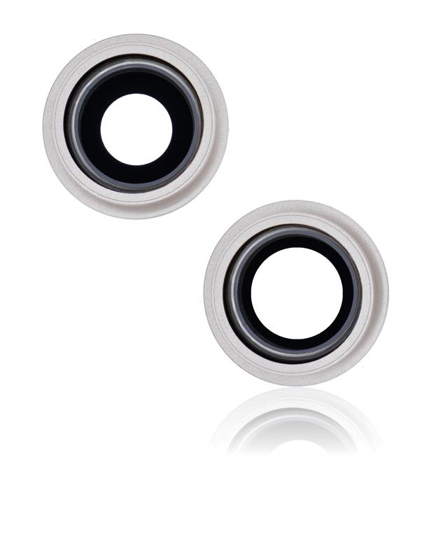 Lente de camara trasera con soporte y bisel para iPhone 13 / 13 Mini (Starlight)