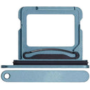 Compra la bandeja doble SIM para iPhone 16 / 16 Plus en Guatemala, ideal para reparaciones o como accesorio, disponible en color teal.
