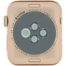 Carcasa de aluminio color oro rosa para Apple Watch Series 3 (42mm) A1861, versión celular, usada grado A.