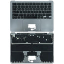 Tapa superior Space Gray usada con teclado inglés US para MacBook Air 13 M2 A2681 (2022), repuesto para reparación.