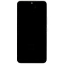 Pantalla OLED blanca con marco para Samsung Galaxy S22 5G (SM-S901B), repuesto para reparación de display frontal.