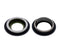 Lente de camara trasera con soporte y bisel para iPhone 12 / 12 Mini (Negro)