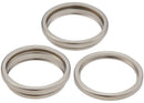 Aro de bezel para cámara trasera iPhone 15 Pro, titanio natural, set de 3 piezas, 10 unidades.