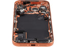 Tapa trasera naranja cósmico para iPhone 17 Pro Max, con puerto de carga y piezas pequeñas, usada, versión EU/Global.