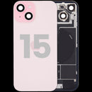Tapa trasera con MagSafe magnet, NFC y flashlight flex iPhone 15 (Quality - OEM Pull C) (Pink)