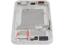 Pantalla OLED blanca refurbished para Xiaomi 17 Pro Max, con marco, ideal para reparaciones de display roto.