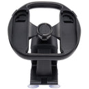 Volante de carreras ergonómico negro para Nintendo Switch 2 Joy-Con, con base antideslizante para una experiencia inmersiva.
