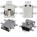 Puerto de carga Micro USB tipo B original C202 de 5 pines con 4 puntos de anclaje para reparación de dispositivos.