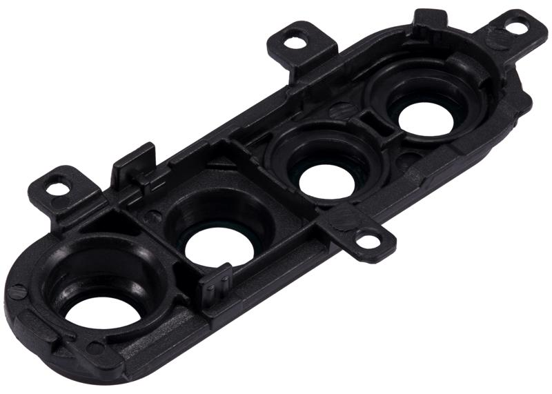 Lente de camara trasera con soporte para Samsung Galaxy A21 (A215 / 2020) (Negro)
